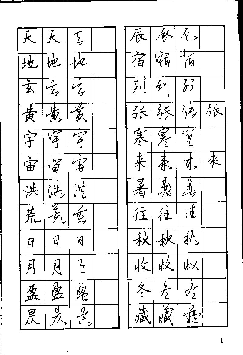 ybsh2000059.-.刘大卫 千字文楷行草 钢笔字帖_页面_05