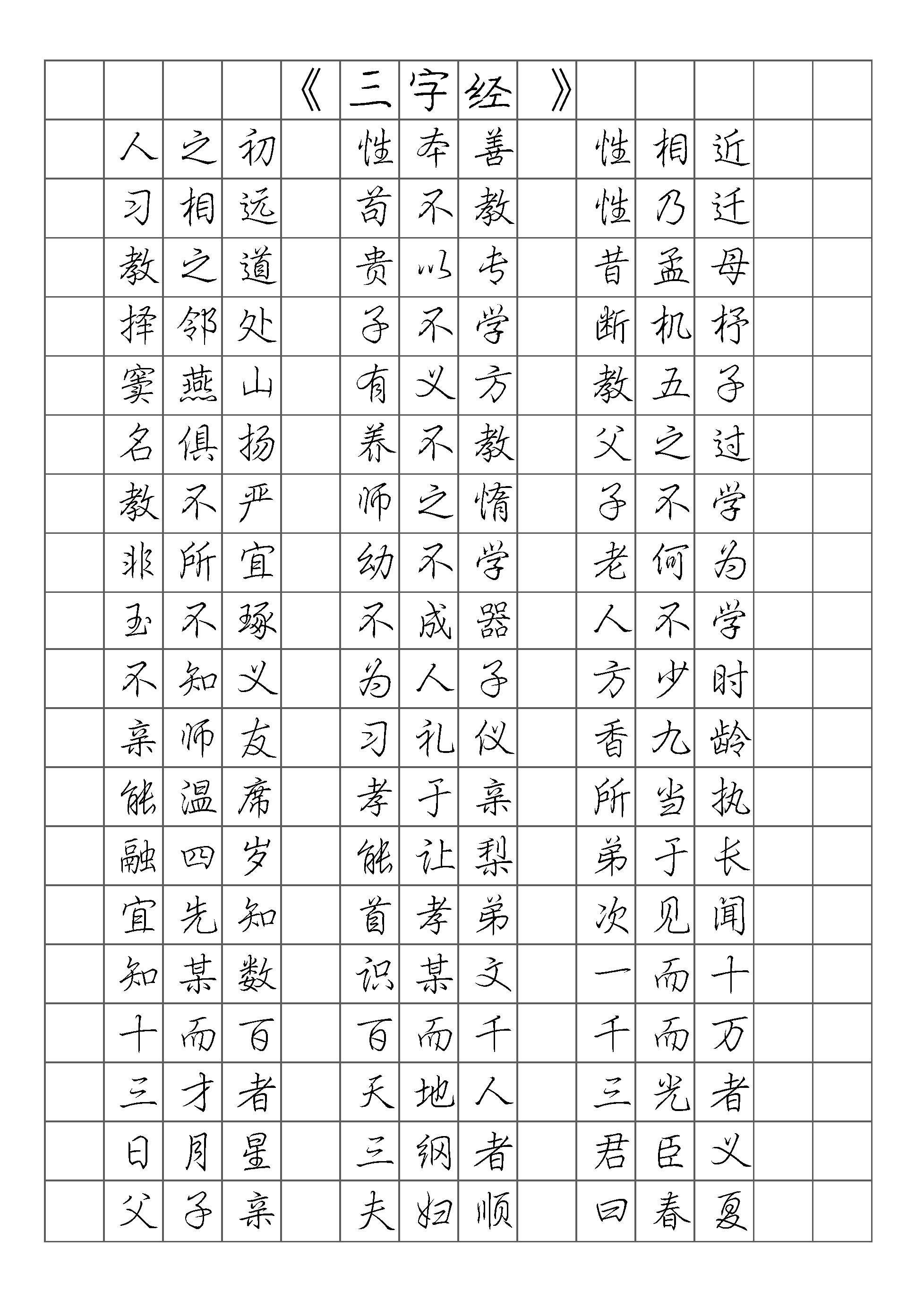 ybsh2000069.-.庞中华 钢笔行书字帖(三字经)_页面_1