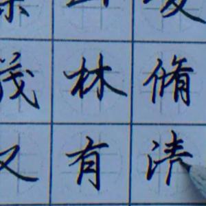 硬笔书法 天下第一行书临帖视频教学