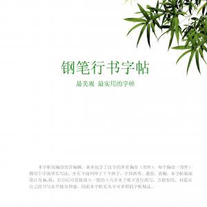钢笔行书字贴 最美观最实用的字贴.pdf